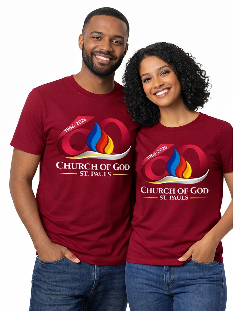 Burgundy Church of God St. Paul's t-shirts